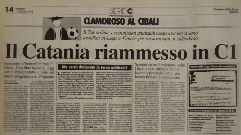 01.10.1993: Corriere dello Sport